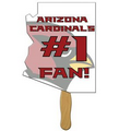 Arizona State Stock Shape Fan w/ Wooden Stick